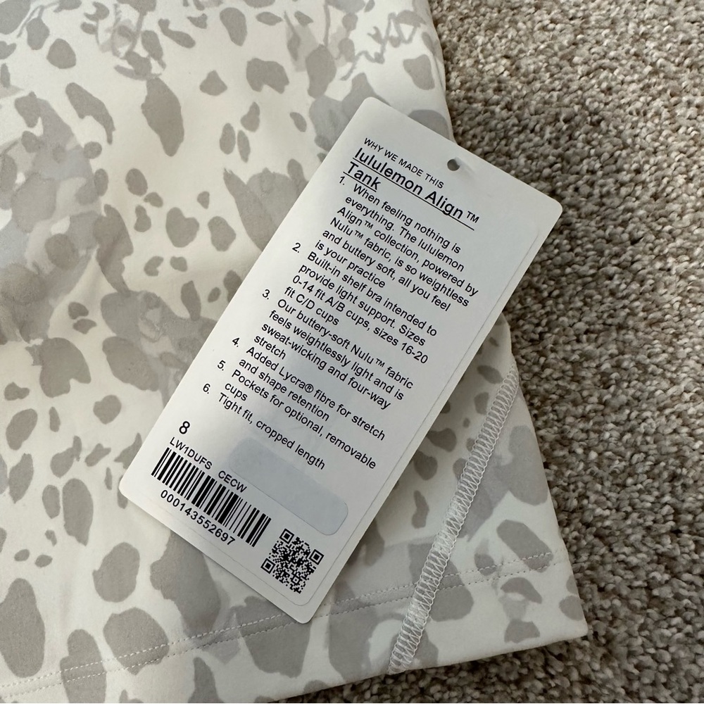Nwt lululemon align tank - Picture 3 of 3
